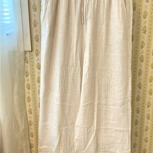 Time and Tru Light Beige Drawstring Pants